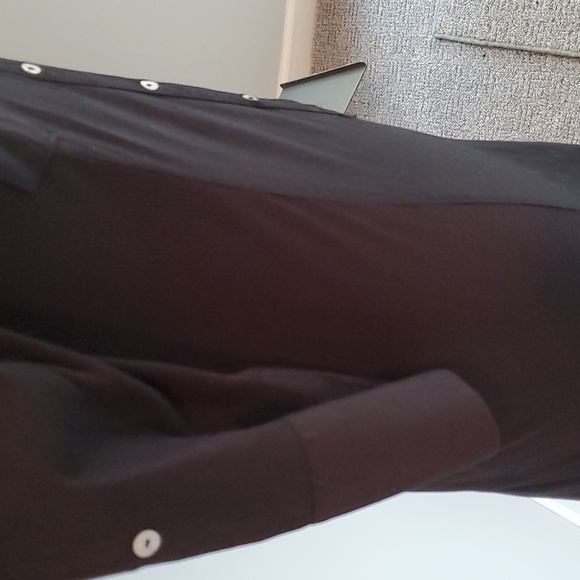 Black button down jacket dress - Picture 4 of 4